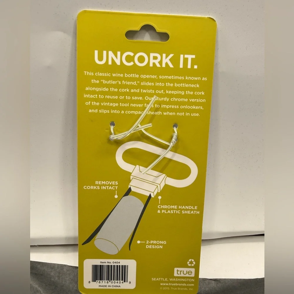 NWT True Jeeves Twin Prong Bottle Opener